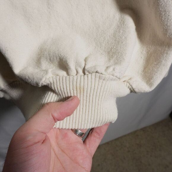 Vintage Wek the World Wolf Dreamcatcher Sweatshirt White Purple Boho Graphic 2XL - Picture 7 of 10